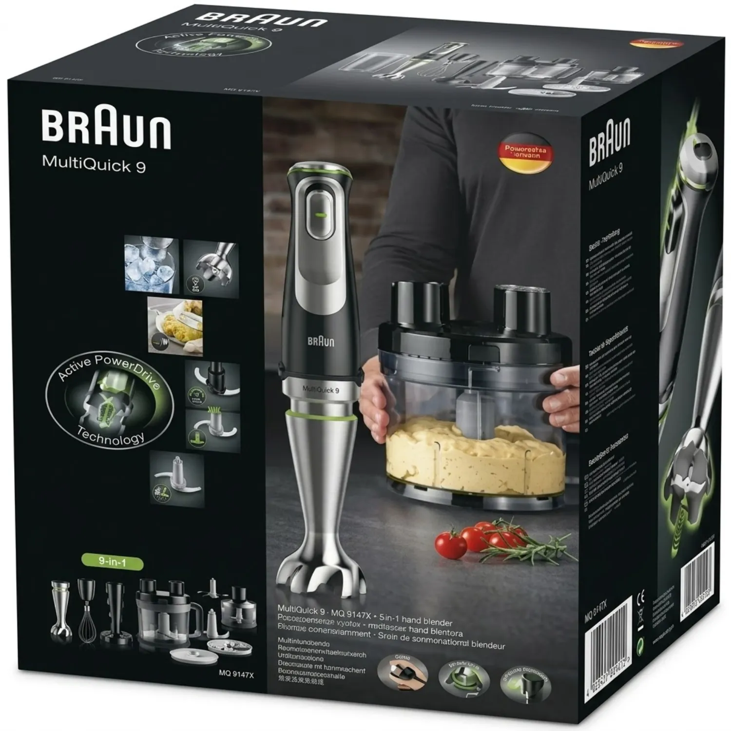 خلاط براون ملتي كويك 9 (Braun MultiQuick 9) العمودي موديل MQ9187XLI بقدرة 1200 واط