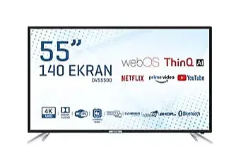 شاشة تلفزيون Onvo OV50500 4K Ultra HD 55″ webOS Smart LED TV