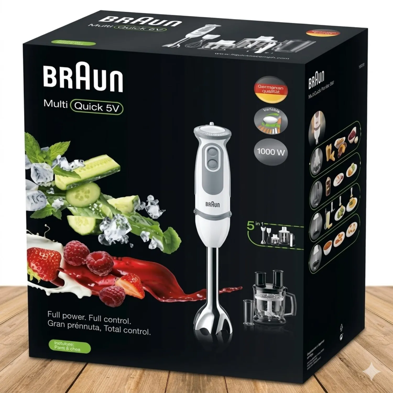 خلاط براون ملتي كويك 5 فاريو (Braun MultiQuick 5 Vario) موديل MQ5245 بقدرة 1000 واط