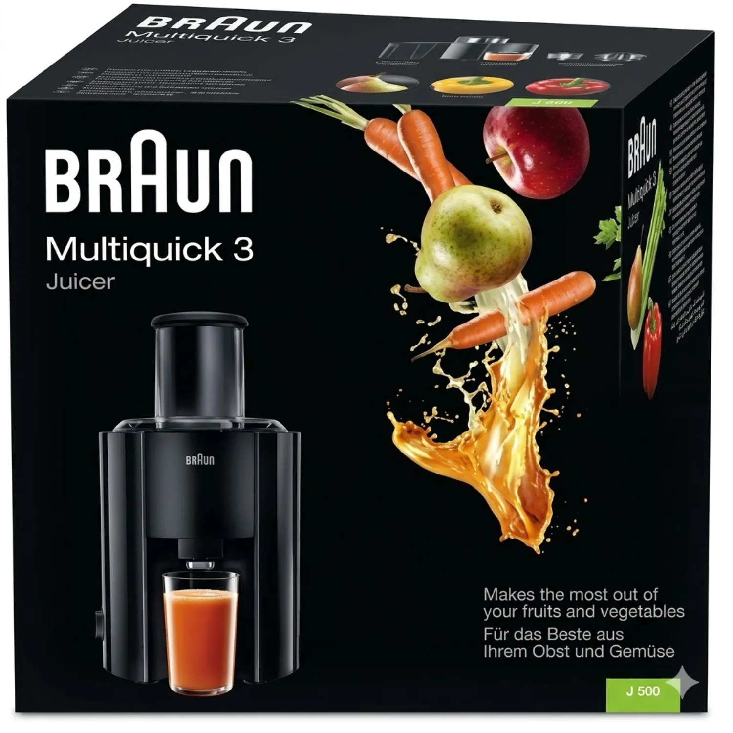 عصارة الفواكه والخضروات براون ملتي كويك 3 (Braun MultiQuick 3 Juicer) موديل J300
