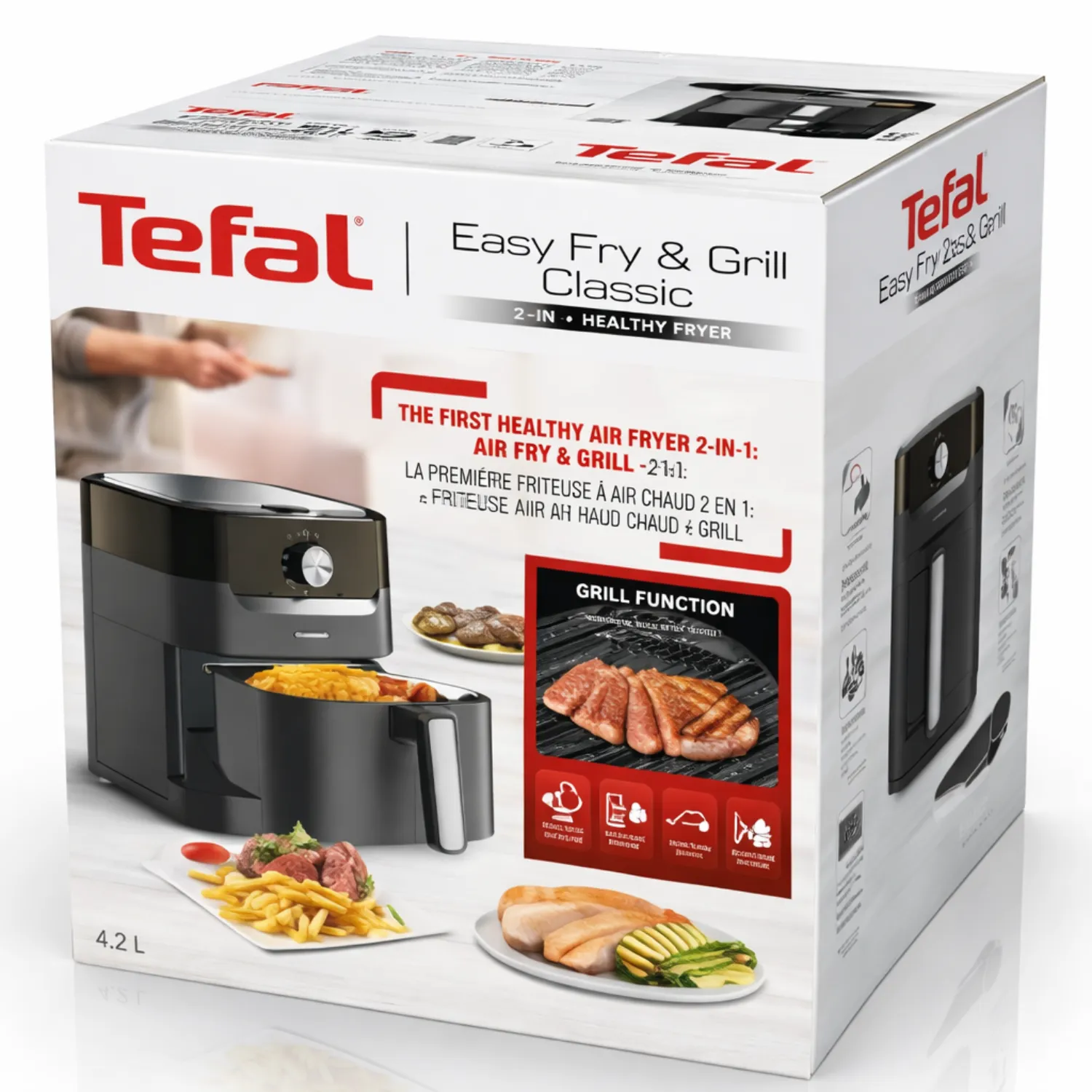 قلاية تيفال إيزي فراي آند جريل (Easy Fry & Grill) موديل EY501815