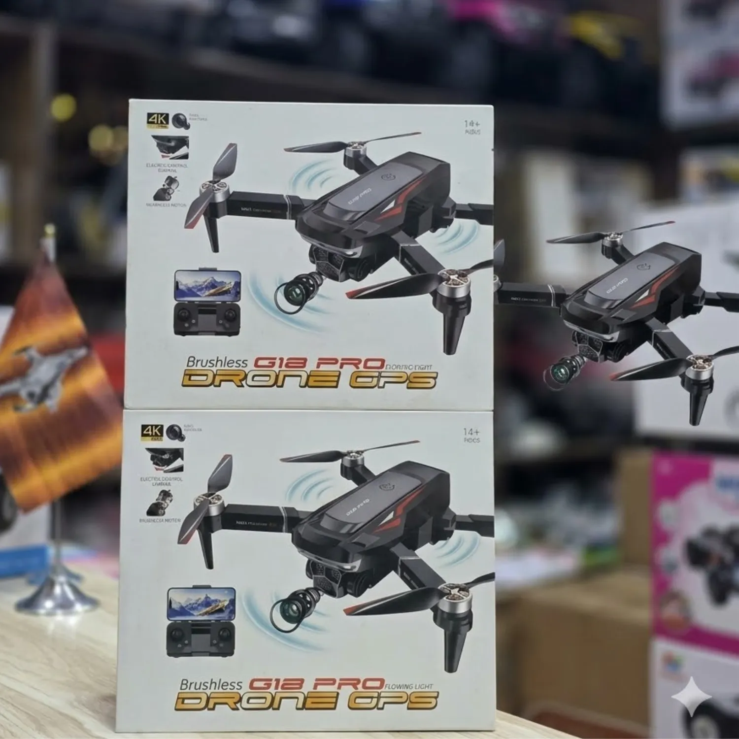 طائرة الدرون الاحترافية "Brushless G18 Pro"