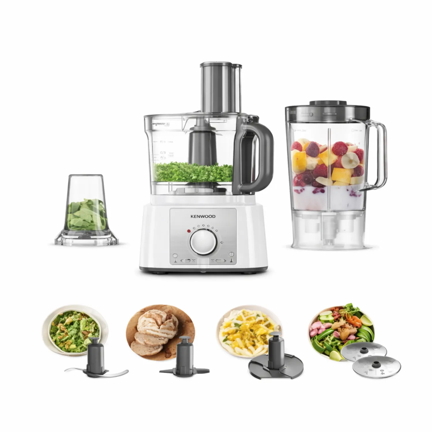 محضرة طعام كينوود مالتي برو إكسبريس (Kenwood MultiPro Express) موديل FDP65.400WH وقوة 1000 واط