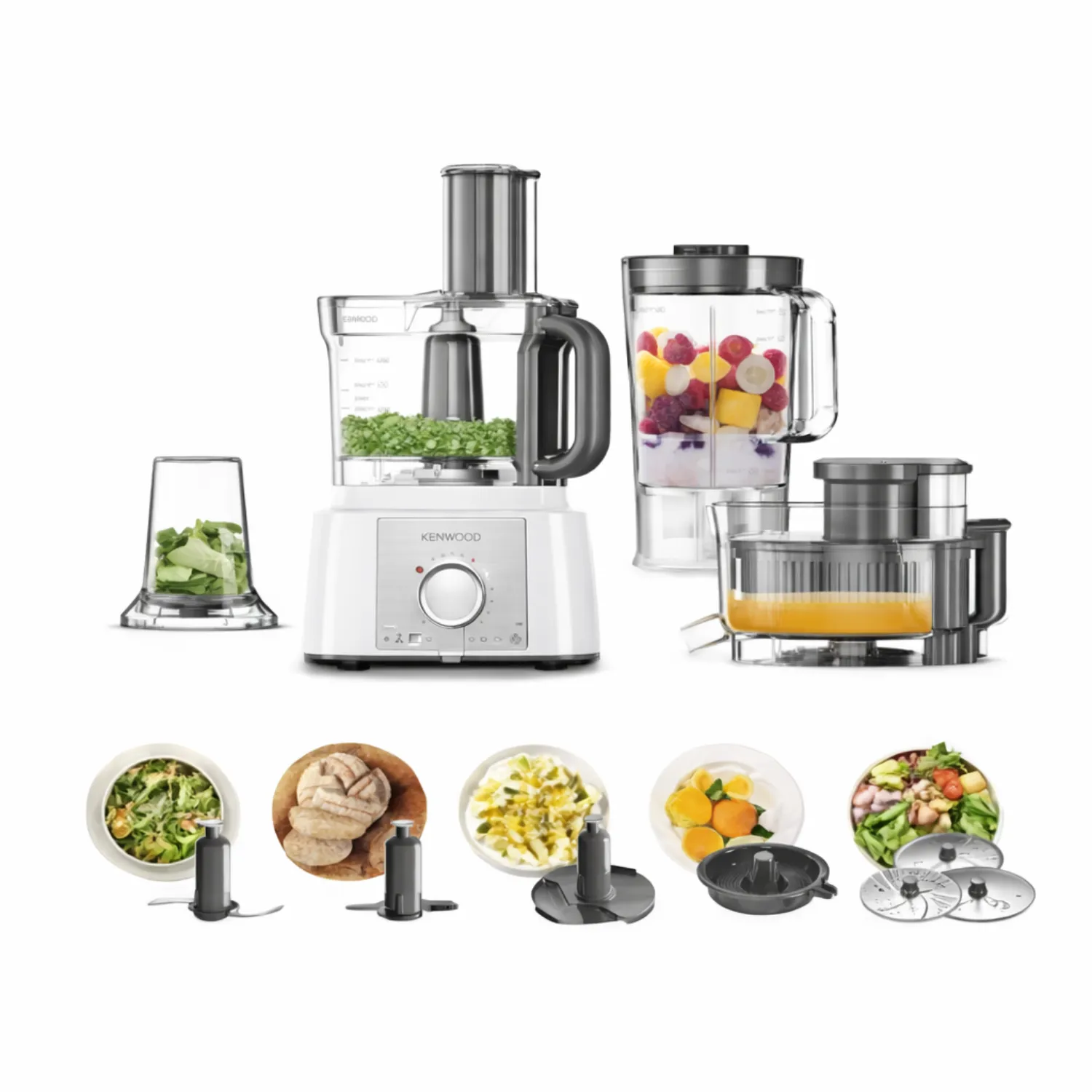 محضرة طعام كينوود مالتي برو إكسبريس (Kenwood MultiPro Express) موديل FDP65.750WH وقوة 1000 واط