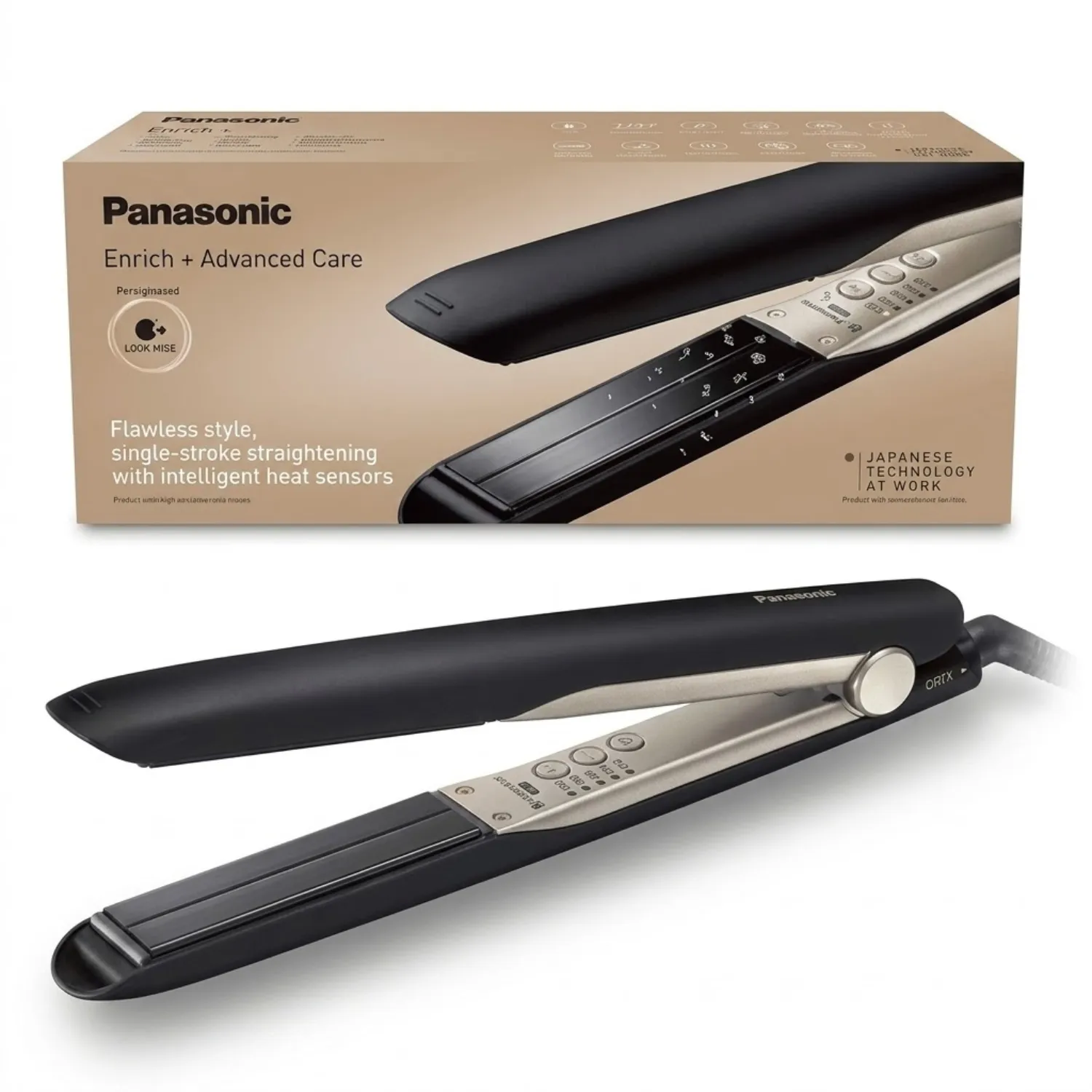 مملس شعر باناسونيك (Panasonic Hair Straightener) موديل EH-HS99 وتقنية نانو (nanoe™)