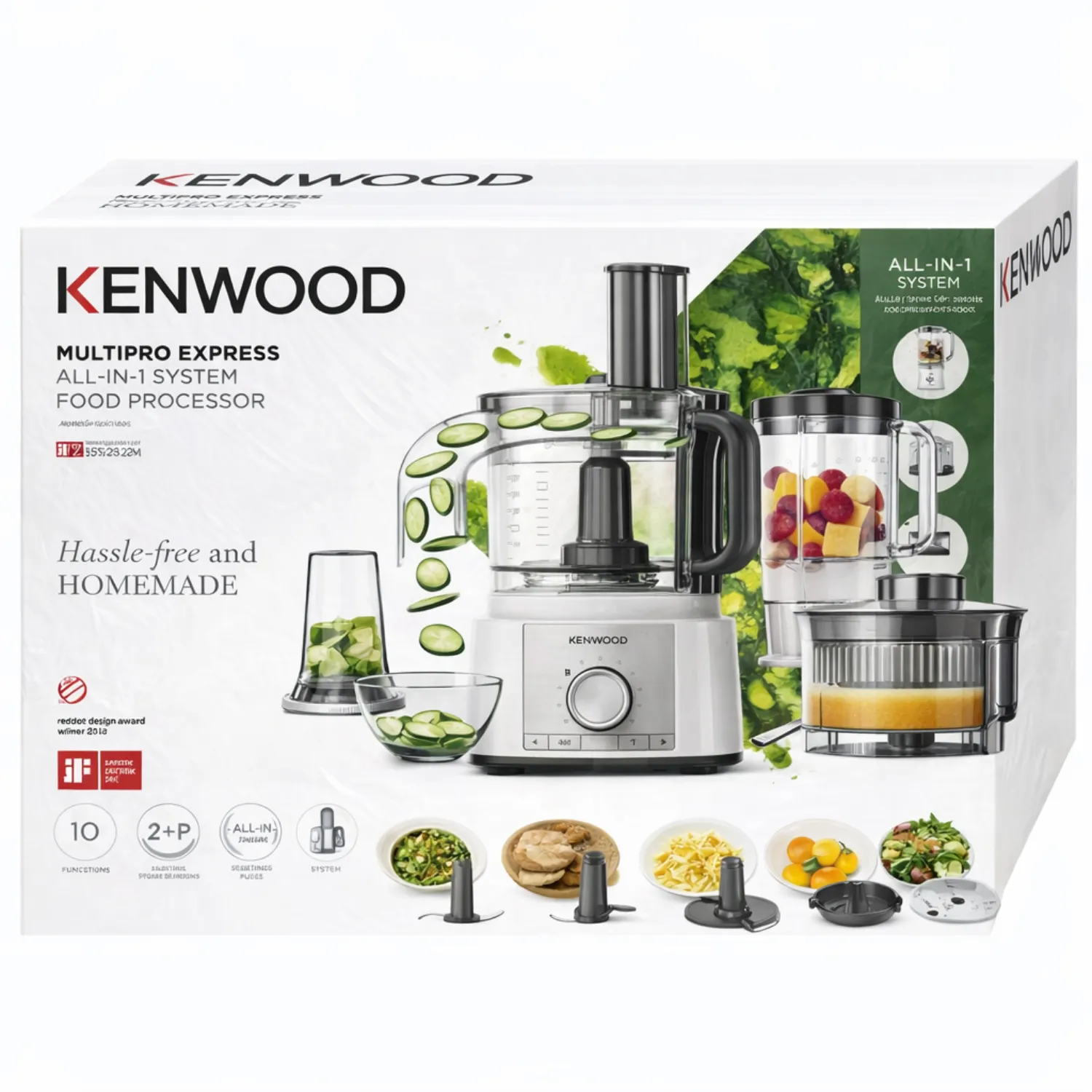 محضرة طعام كينوود مالتي برو إكسبريس (Kenwood MultiPro Express) موديل FDP65.750WH وقوة 1000 واط