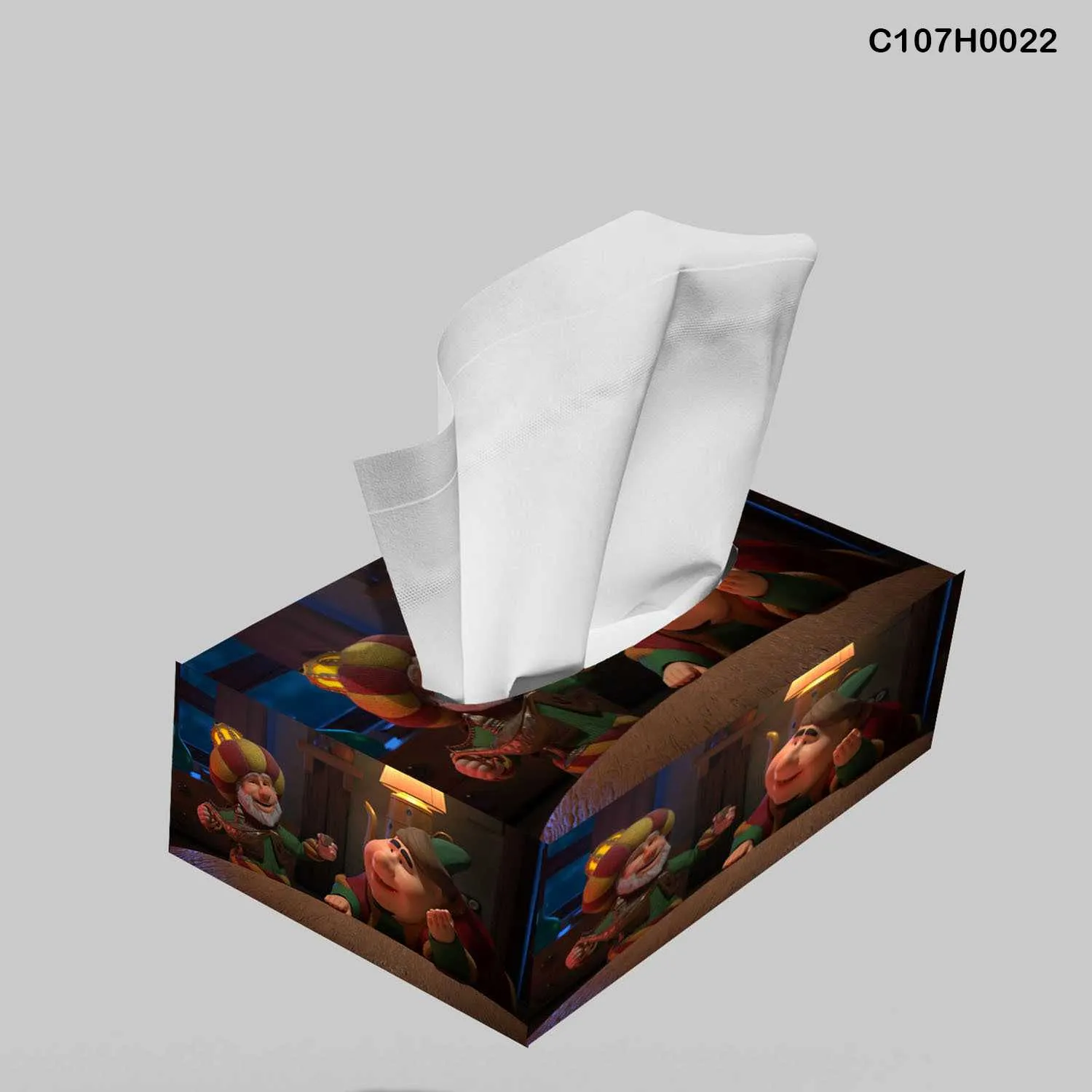 علبة محارم طباعة ديجيتال رسوم كرتونية رمضانية ليلية